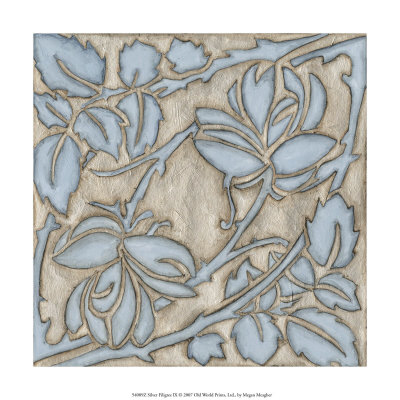 Silver Filigree IX Print Silver Filigree IX Print