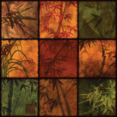 Bamboo Patchwork I Print Bamboo Patchwork I Print