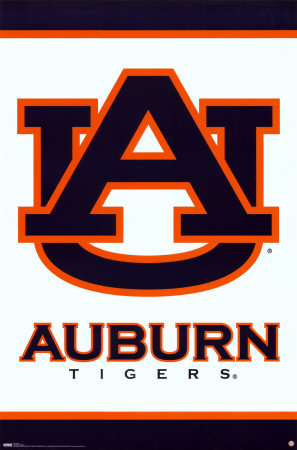 Auburn University Tigers Poster Auburn University Tigers Poster