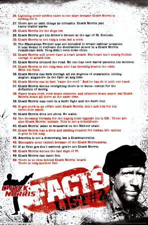 Chuck Norris- Facts #2 Poster Chuck Norris- Facts #2 Poster