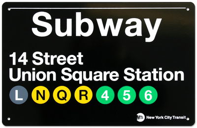 Subway Union Square Station Tin Sign Subway Union Square Station Tin Sign