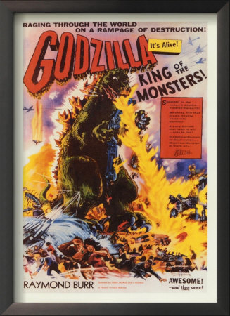 Godzilla Framed Print Godzilla Framed Print