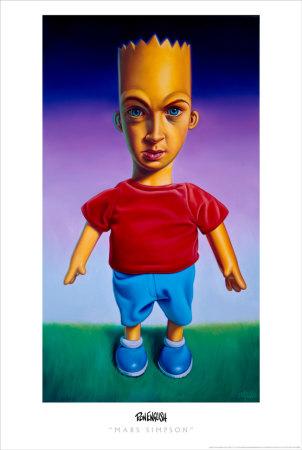 Mars Simpson Poster Mars Simpson Poster