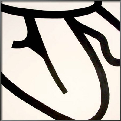 Modern Figure III Framed Original Canvas Modern Figure III Framed Original Canvas