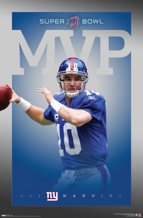 Eli Manning- Super Bowl XLII MVP Poster Eli Manning- Super Bowl XLII MVP Poster