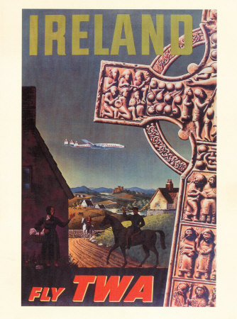 Ireland TWA Airline Masterprint Ireland TWA Airline Masterprint