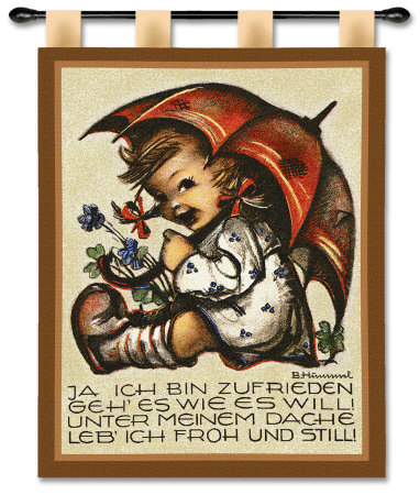 Umbrella Girl Wall Tapestry Umbrella Girl Wall Tapestry