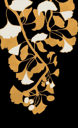 Golden Ginkgo II Hand Painted Art Golden Ginkgo II Hand Painted Art