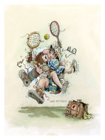 Mixed Doubles Giclee Print Mixed Doubles Giclee Print