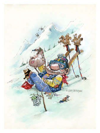 Ski Bum Giclee Print Ski Bum Giclee Print