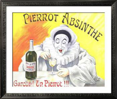 Pierrot Absinthe Framed Print Pierrot Absinthe Framed Print
