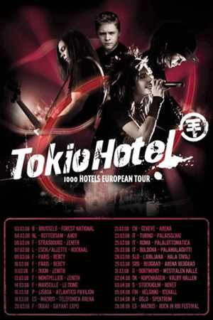 Tokio Hotel Poster Tokio Hotel Poster