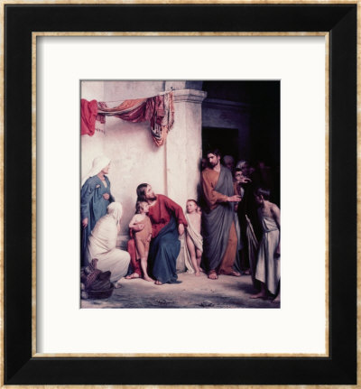 The Children Welcomed Framed Giclee Print The Children Welcomed Framed Giclee Print