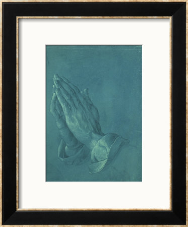Praying Hands Framed Giclee Print Praying Hands Framed Giclee Print