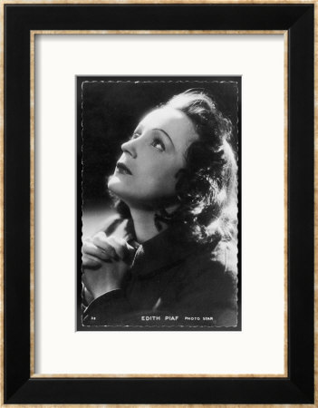 Edith Piaf French Singer Framed Giclee Print Edith Piaf French Singer Framed Giclee Print