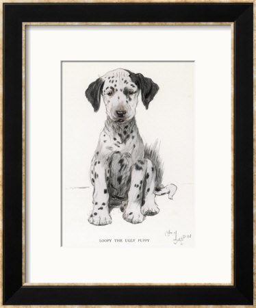 Loopy the Ugly Puppy Framed Giclee Print Loopy the Ugly Puppy Framed Giclee Print
