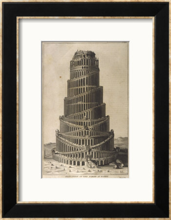 Tower of Babel Framed Giclee Print Tower of Babel Framed Giclee Print