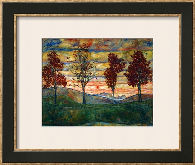 Four Trees, 1917 Framed Giclee Print Four Trees, 1917 Framed Giclee Print