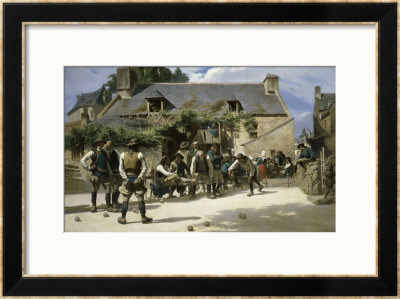 Le Jeu Des Boules Framed Giclee Print Le Jeu Des Boules Framed Giclee Print