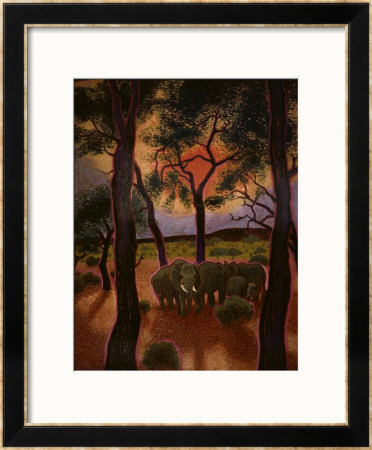 African Twilight Framed Giclee Print African Twilight Framed Giclee Print