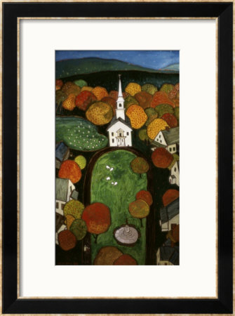 New England Green Framed Giclee Print New England Green Framed Giclee Print