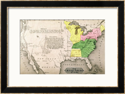 map of 1803 united states. Map of the United States in