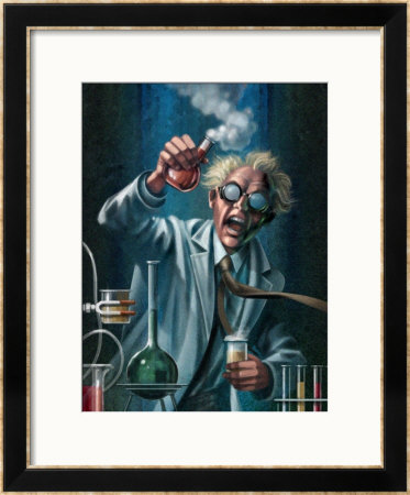 Mad Scientist Framed Giclee Print Mad Scientist Framed Giclee Print