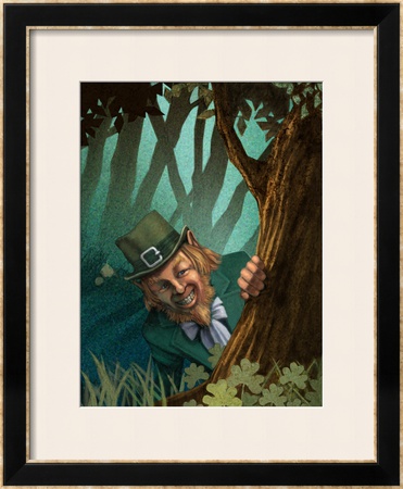 Leprechaun Framed Giclee Print Leprechaun Framed Giclee Print