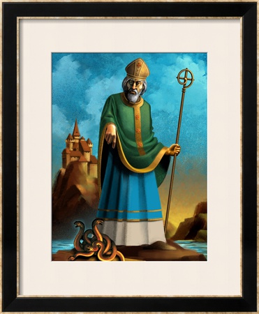 St. Patrick Framed Giclee Print St. Patrick Framed Giclee Print
