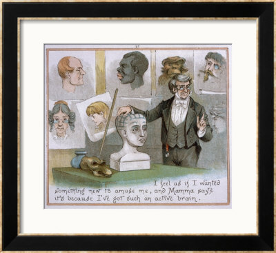 Lecture on Phrenology Framed Giclee Print Lecture on Phrenology Framed Giclee Print