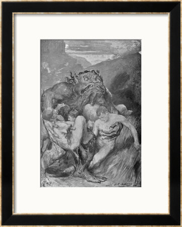 Grendel and Victims Framed Giclee Print Grendel and Victims Framed Giclee Print