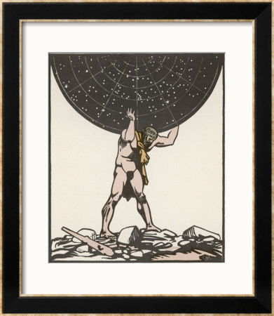 He Holds up the Sky Framed Giclee Print He Holds up the Sky Framed Giclee Print