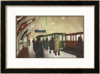 Une Station de Metro Framed Giclee Print Une Station de Metro Framed Giclee Print