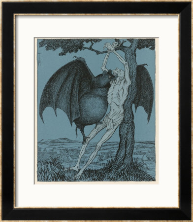 Vampire Bat Framed Giclee Print Vampire Bat Framed Giclee Print