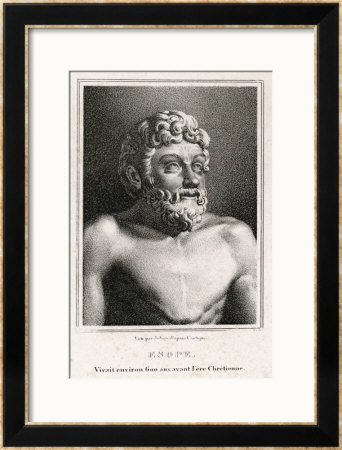 Aesop Author of Fables Framed Giclee Print Aesop Author of Fables Framed Giclee Print