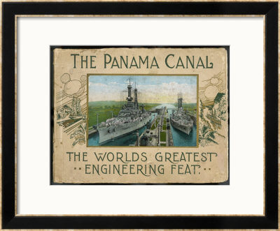 Panama Canal Framed Giclee Print Panama Canal Framed Giclee Print