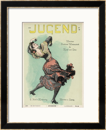 Spanish Dancer in a Bold Pose Framed Giclee Print Spanish Dancer in a Bold Pose Framed Giclee Print