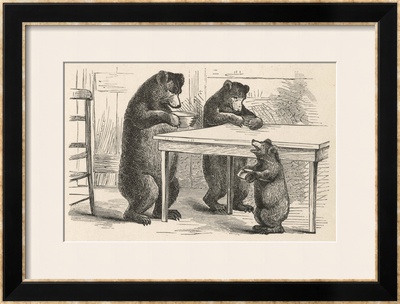 Goldilocks and the Three Bears Framed Giclee Print Goldilocks and the Three Bears Framed Giclee Print