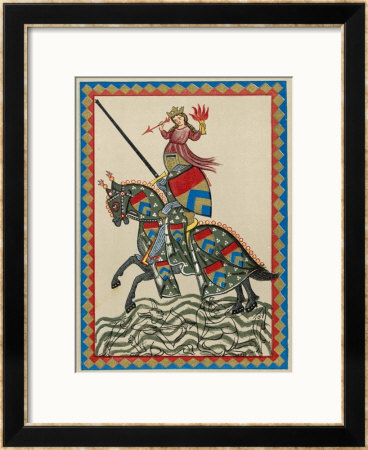 German Minnesanger Framed Giclee Print German Minnesanger Framed Giclee Print