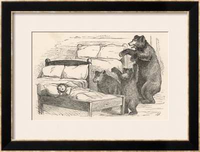 Goldilocks and the Three Bears Framed Giclee Print Goldilocks and the Three Bears Framed Giclee Print