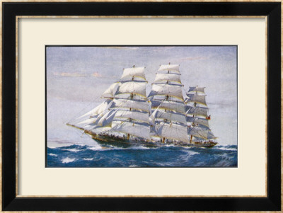 British Tea Clipper Framed Giclee Print British Tea Clipper Framed Giclee Print