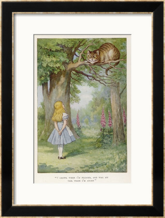 Cheshire Cat Framed Giclee Print Cheshire Cat Framed Giclee Print