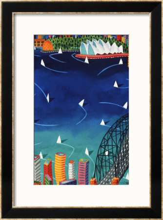 Sydney Harbour Framed Giclee Print Sydney Harbour Framed Giclee Print