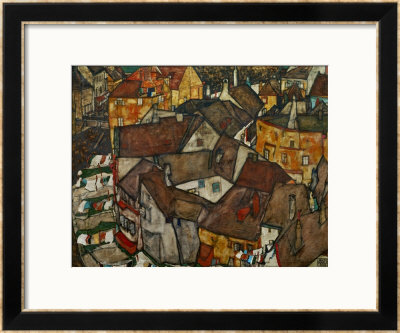 A Village Framed Giclee Print A Village Framed Giclee Print