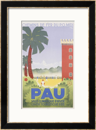 Pau, Circa 1930 Framed Giclee Print Pau, Circa 1930 Framed Giclee Print