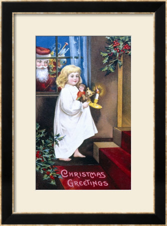 Christmas Greetings Framed Giclee Print Christmas Greetings Framed Giclee Print