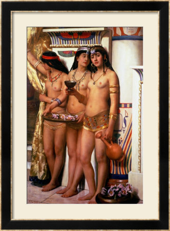Pharaoh's Handmaidens Framed Giclee Print Pharaoh's Handmaidens Framed Giclee Print