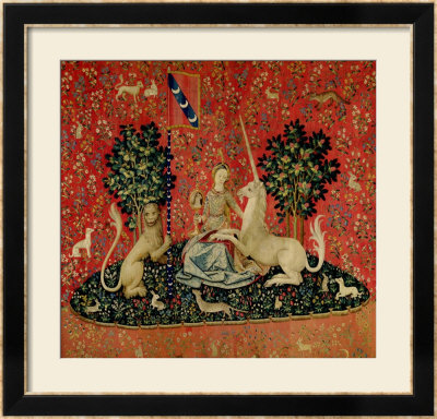 The Lady and the Unicorn: "Sight" Framed Giclee Print The Lady and the Unicorn: "Sight" Framed Giclee Print