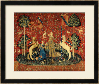 The Lady and the Unicorn: "Taste" Framed Giclee Print The Lady and the Unicorn: "Taste" Framed Giclee Print