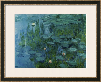 Water Lilies Framed Giclee Print Water Lilies Framed Giclee Print